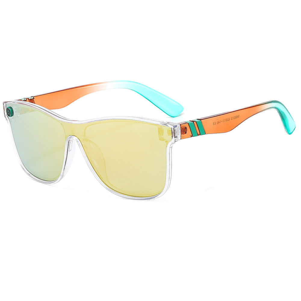 Wholesale PC Real Film One-piece UV Protection Cycling Sunglasses